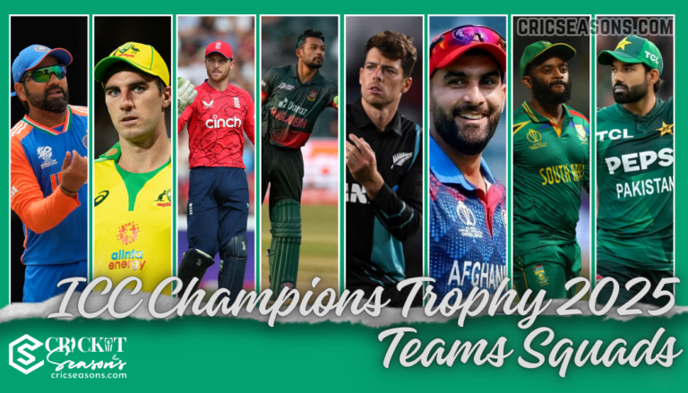 All ICC Champions Trophy 2025 Teams Squads - CT 2025 Pakistan